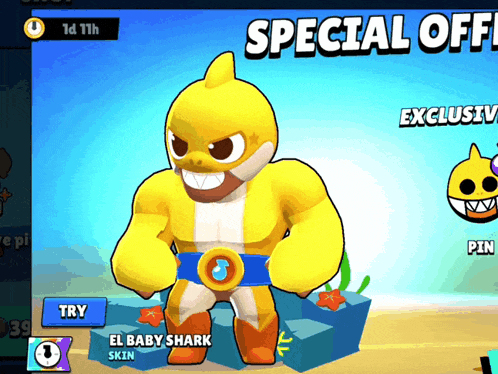a screenshot of a game that says special offer