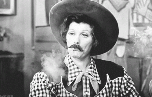 I Love Lucy GIF - Cowboy Smoke Cigarette GIFs