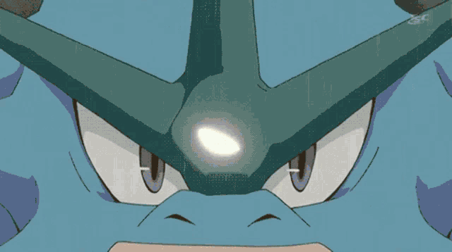 a cartoon drawing of a circle with a light coming out of it .