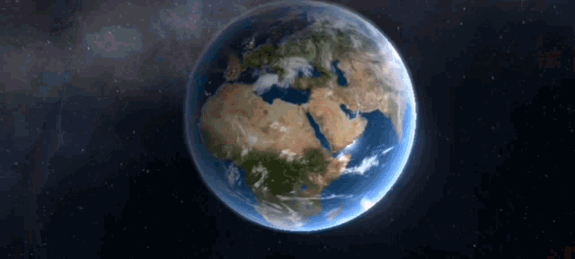 a computer generated image of the earth shows the middle east
