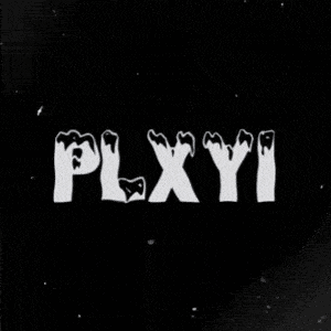 a black background with the word plxyi written on it