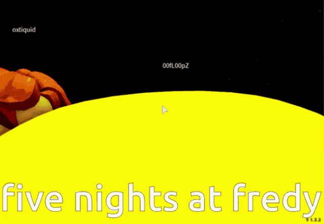 a yellow smiley face with green eyes and the words five nights at freddy