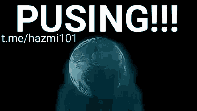 a poster with a globe and the words pusing !!! on it