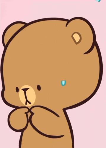 a teddy bear with a tear coming out of his eye