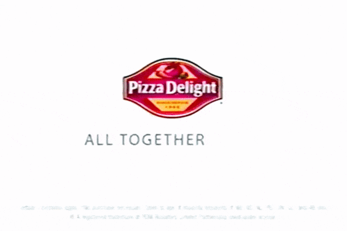 an advertisement for pizza delight shows a woman on a scooter