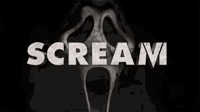 a poster for the movie scream with a screaming face