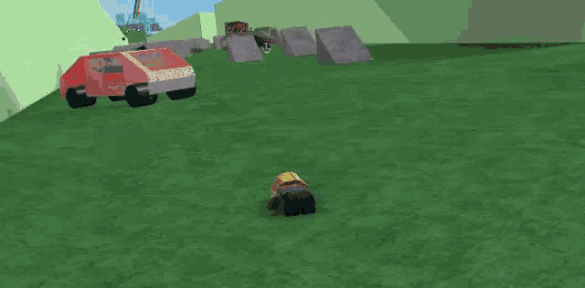 a man is laying on the ground in a video game with a sword .