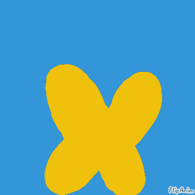 a cartoon drawing of a house and a yellow rabbit with the words flipanim below it