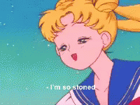 Sailormoon Stoned GIF - Sailormoon Stoned Weed GIFs