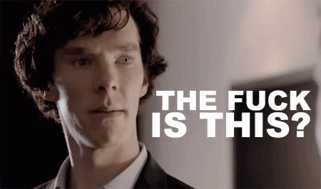 Sherlock Benedict Cumberbatch GIF - Sherlock Benedict Cumberbatch The Fuck Is This GIFs