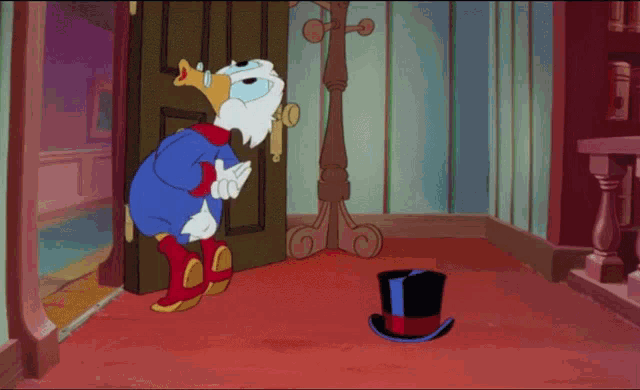 Scrooge Mcduck Hat GIF - Scrooge Mcduck Hat Ducktales GIFs