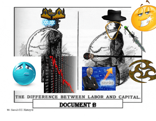 the difference between labor and capital is documented in this cartoon