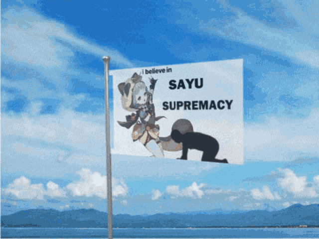 a flag with sayu supremacy on it