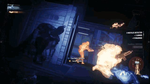 a screenshot of a video game that says fear on the bottom