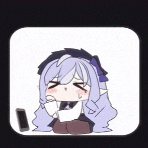 a cartoon of a girl sitting next to a phone .