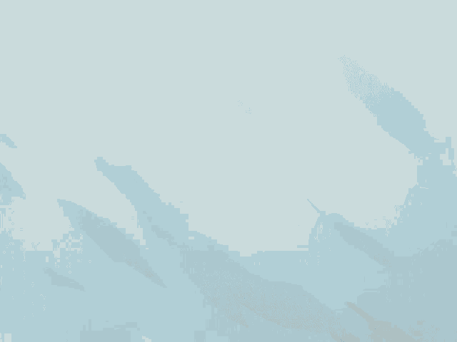 a drawing of a person flying through the air with a blue sky in the background