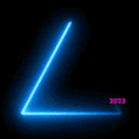 a logo for unlimited galaxy is glowing in the dark