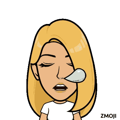 a cartoon of a woman with a tear running down her nose