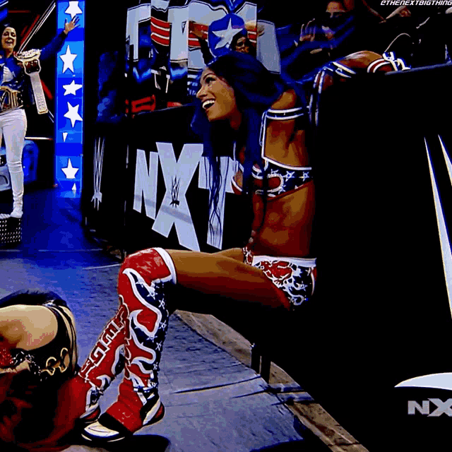 Sasha Banks Tongue Out GIF