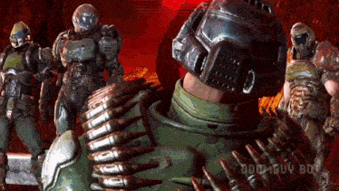 a video game called doomguy boy is shown on a screen