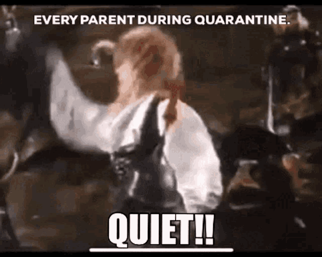 a video of a person dancing with the words `` quiet ! ''