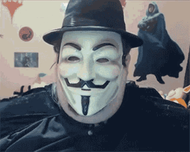 Anonymous Fat GIF - Anonymous Fat Hello GIFs