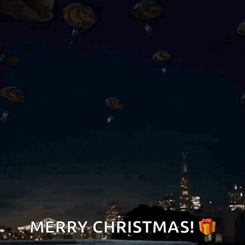 a picture of a statue with the words merry christmas
