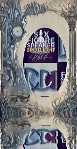 a poster for the six figure speaker spotlight is displayed