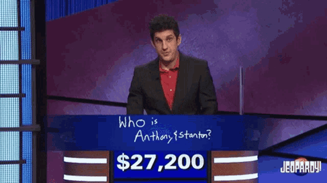 Jeopardy Jeopardy Champion GIF - Jeopardy Jeopardy Champion One Dollar GIFs