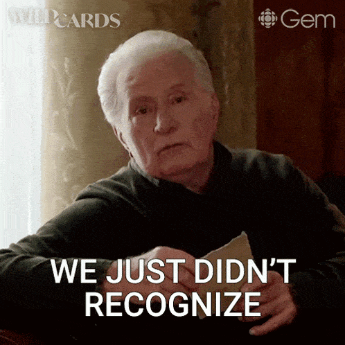 an older man is holding a piece of paper and saying we just did n't recognize