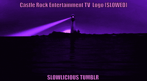 a castle rock entertainment tv logo that is slowed