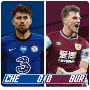 two soccer players one from chelsea and one from bur