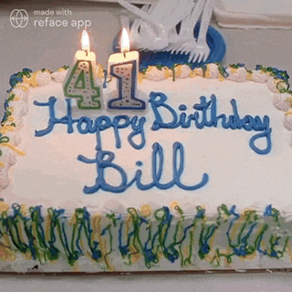 a birthday cake for a man named bill