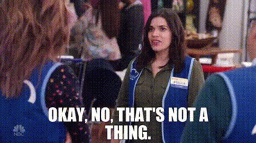 Superstore Amy Sosa GIF - Superstore Amy Sosa Thats Not A Thing GIFs
