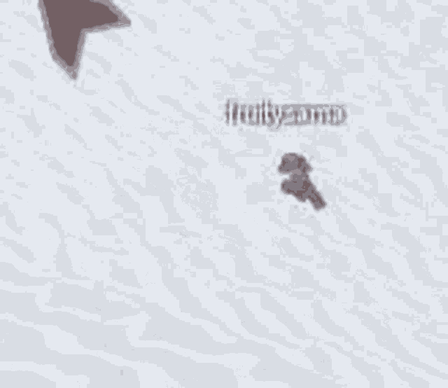 a person is standing in the snow in a video game and looking at something .