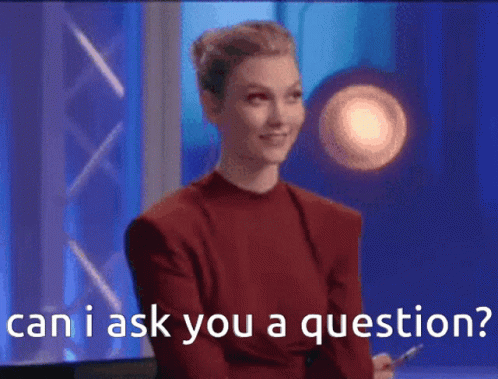 Question Karlie Kloss GIF - Question Karlie Kloss Can I Ask You A Question GIFs