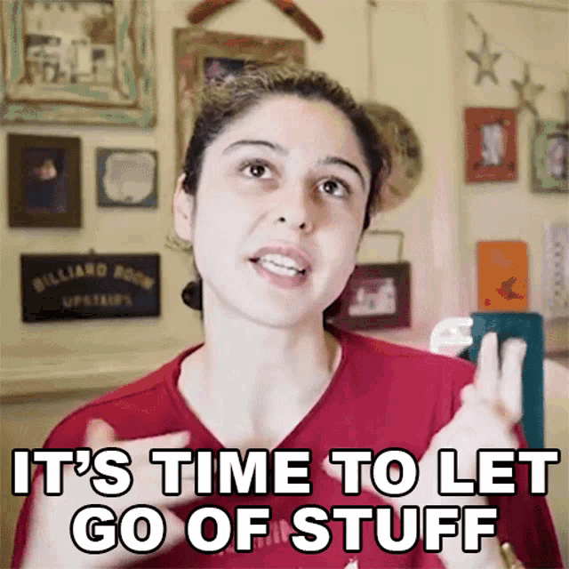 Its Time To Let Go Of Stuff Scherezade Shroff GIF - Its Time To Let Go Of Stuff Scherezade Shroff Release Some Stuff GIFs