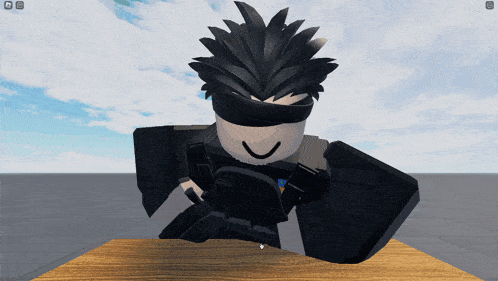 a screenshot of a roblox character with a shield