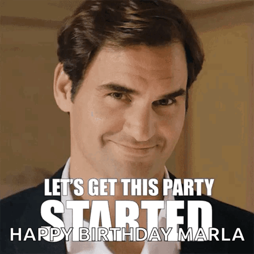 Roger Federer Party GIF - Roger Federer Party Lets Get This Party Started GIFs