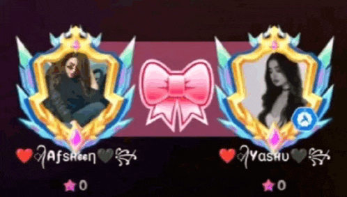 a screenshot of a video game with two girls on it