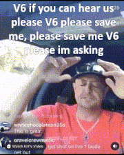 a man in a red shirt and hat is sitting in a car with his eyes closed and asking for help .