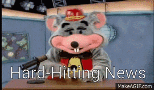 Chuck E Cheese Hard Hitting News GIF