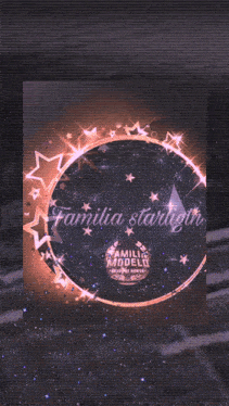 a circle with the words familia starlight in the center