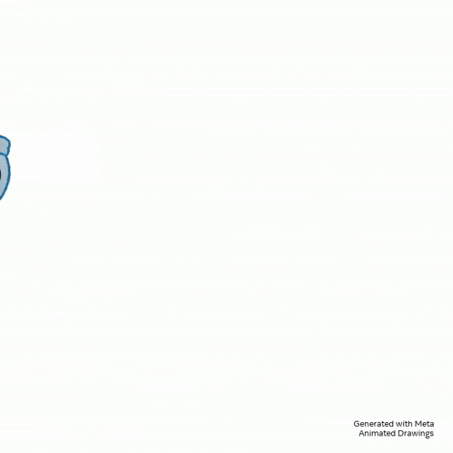 a drawing of a cartoon character is generated with meta animated drawings ..