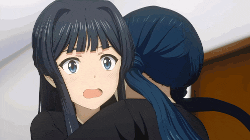 a girl with a surprised look on her face