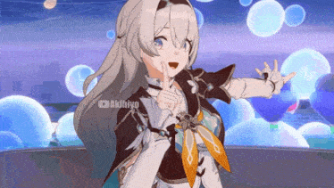 a girl in a video game giving a thumbs up