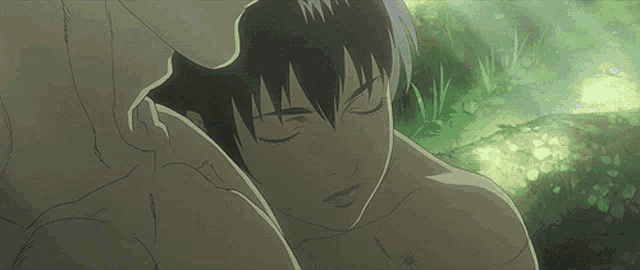 a man and a woman are hugging each other in a cartoon