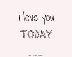 i love you tomorrow is written in black and white on a pink background .