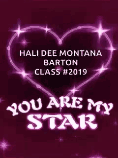 a picture of a heart with the words you are my star
