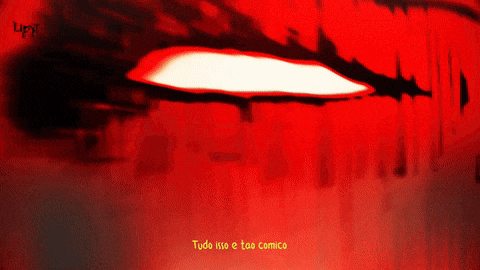 a red background with the words tudo isso e too comico on the bottom